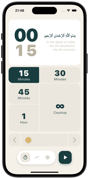 Focus App - Home Screen